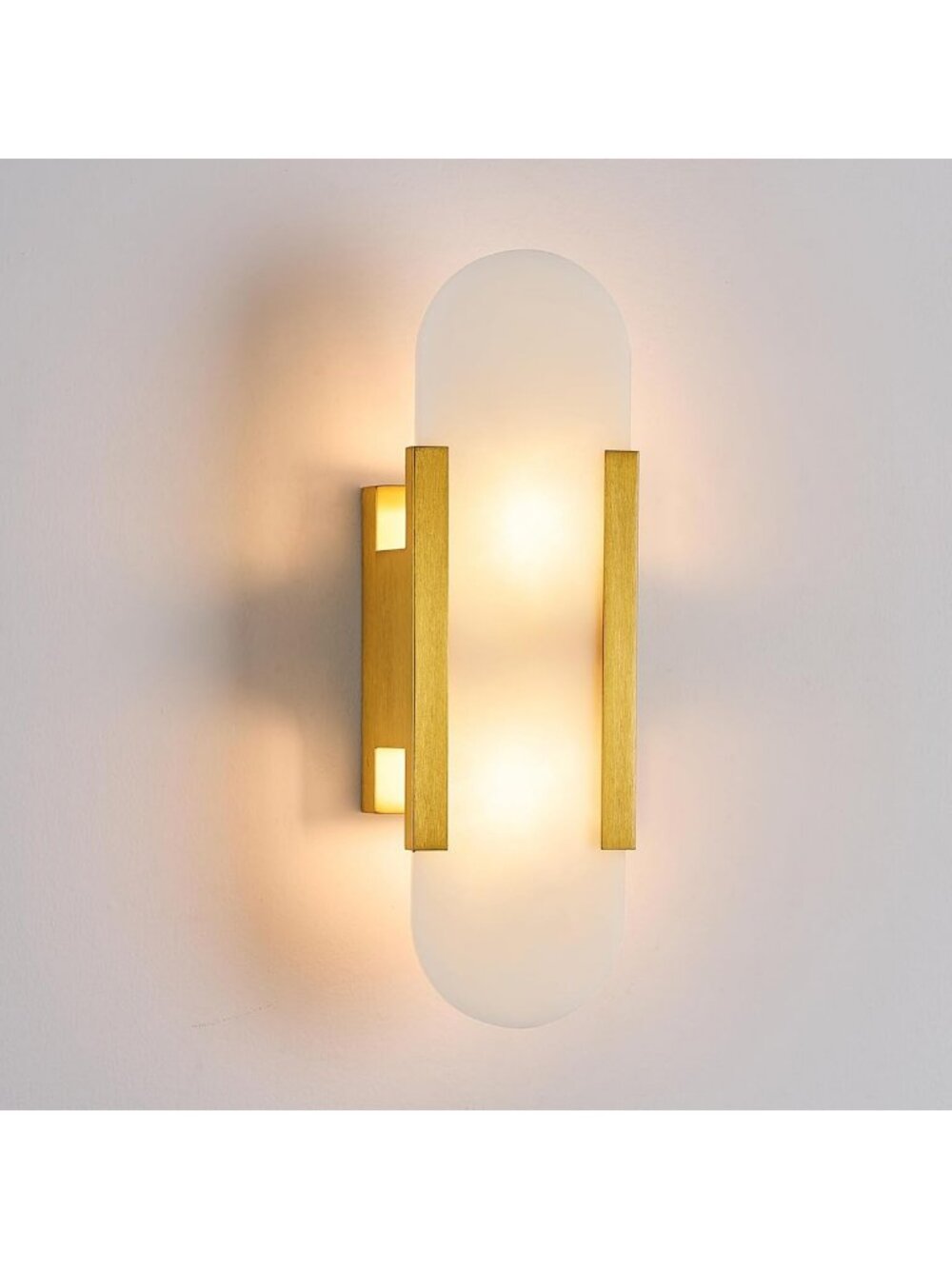 Elegant Alabaster Wall Sconce - Natural Marble Light Fixture for Bedroom, Living